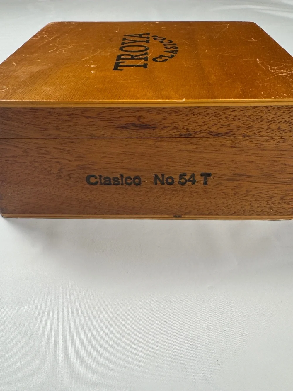 ✨ Rare Limited Ed Troya Clásico May 2009 Empty Wooden Cigar Box 🪵 ✨